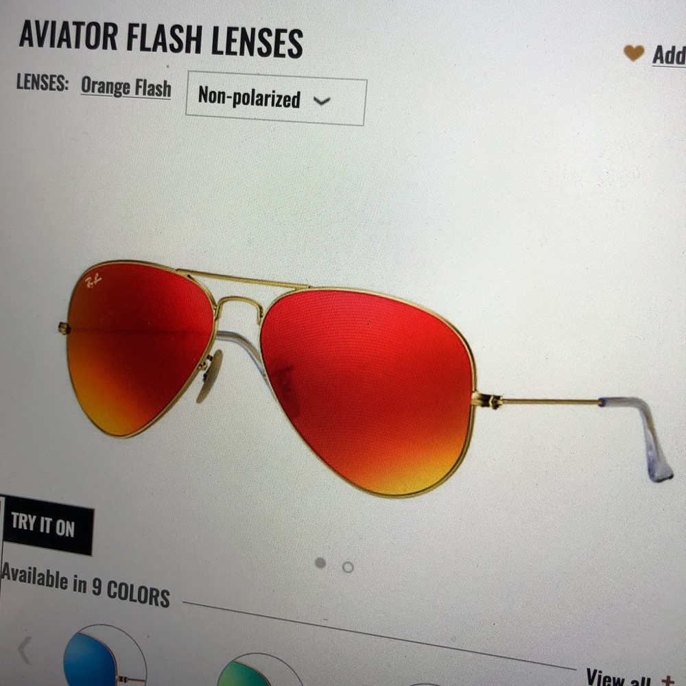 Ray-Ban aviator sunglasses